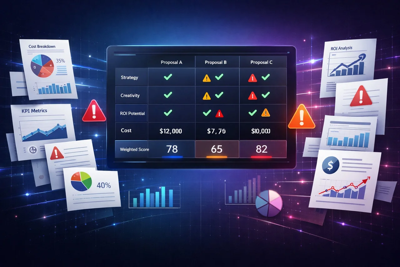 How to evaluate a marketing agency proposal.