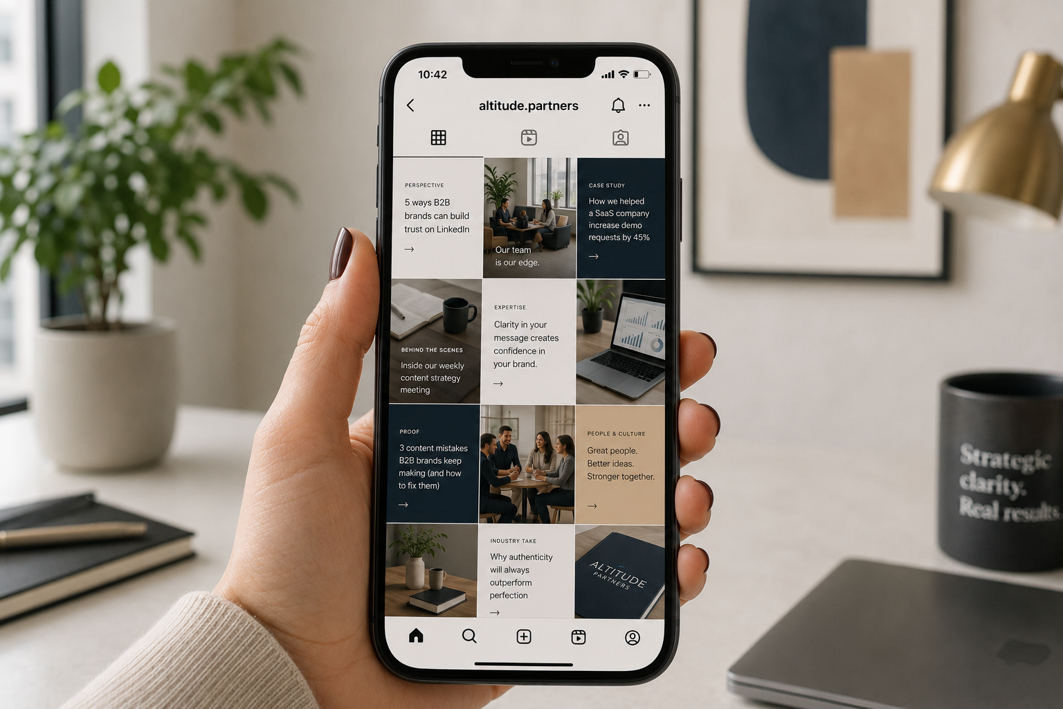 instagram content pillars for b2b service business